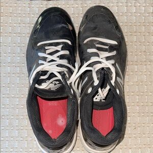 New Balance Men's Black and White Athletic Shoes